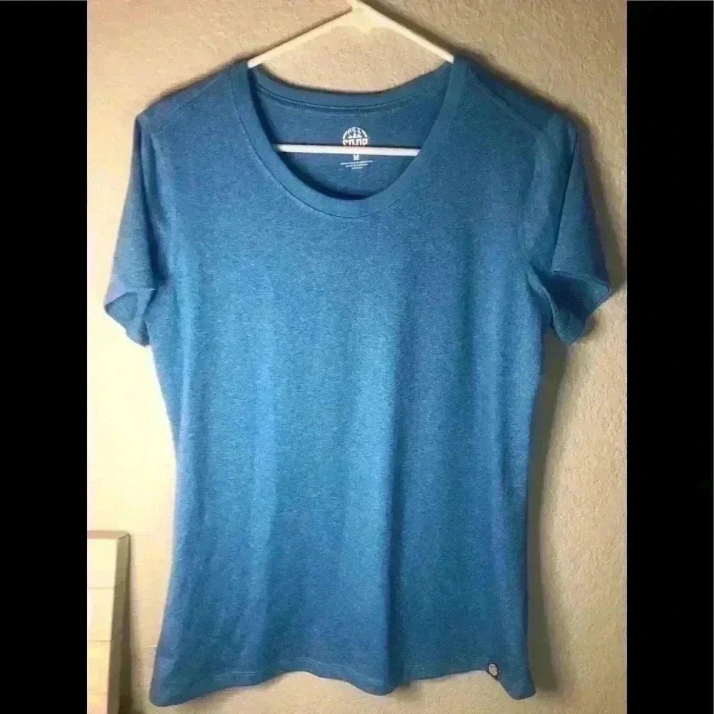 REI co op tech tee Bali blue short sleeve T shirt sz M